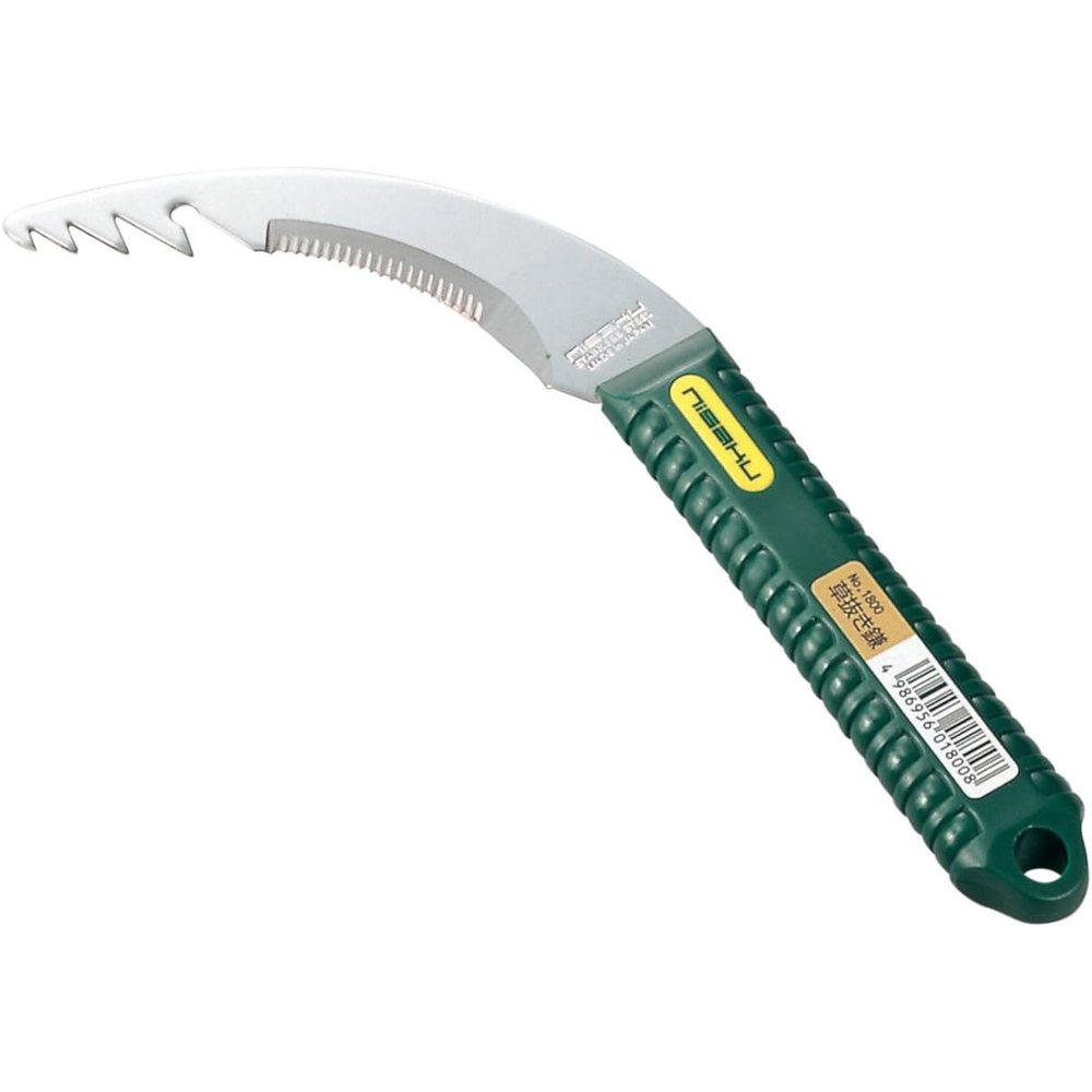Nisaku No. 1800 Serrated Weed-Pulling Sickle