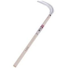 Nisaku No. 3210 Long-Handle Reaping Sickle, 210 mm