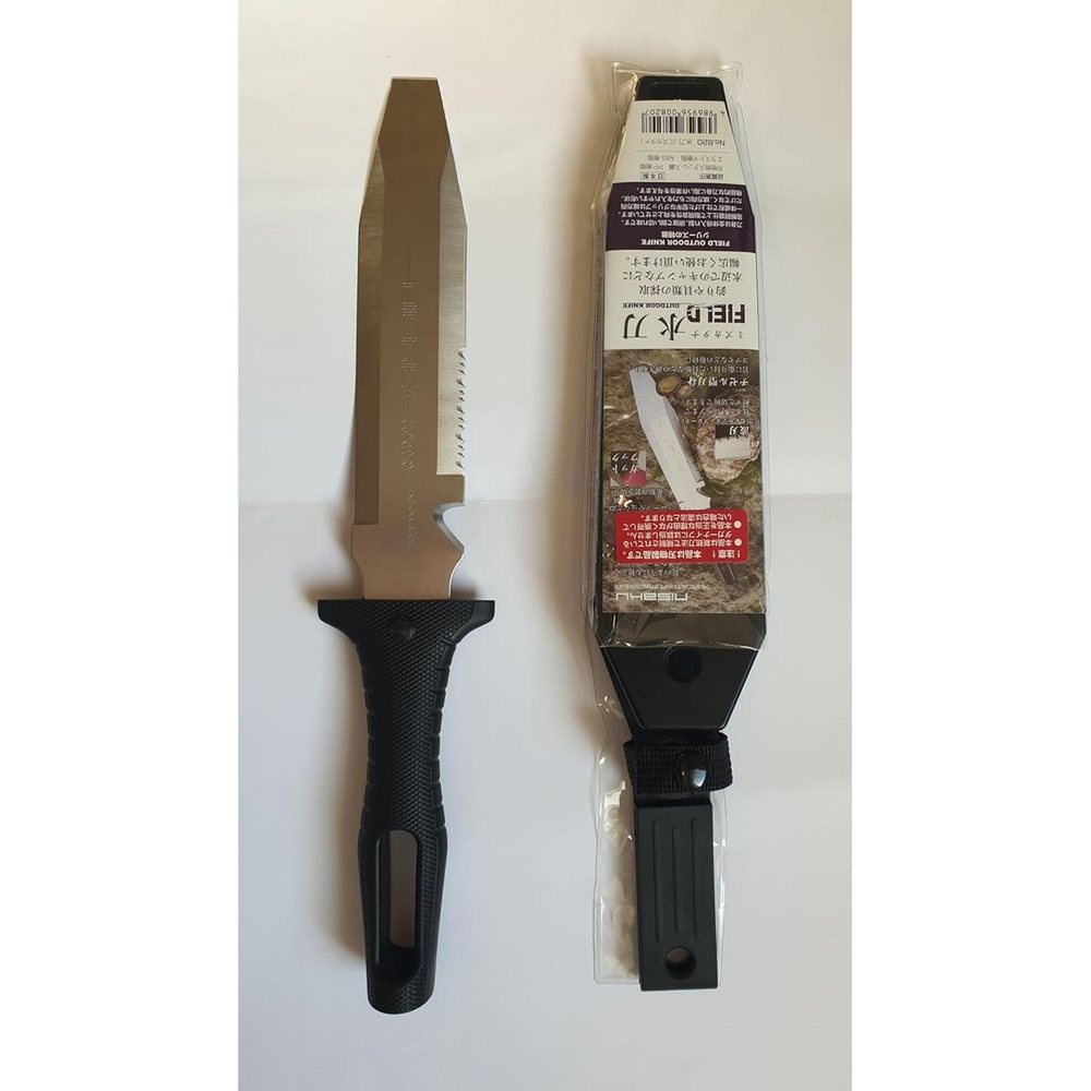 Nisaku No. 8214 Field Hori Knife with Black Grip, view 2