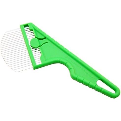 Tomita Wide Weed Cutter, Green Grip